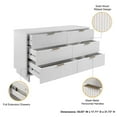 thumbnail image 4 of Manhattan Comfort Granville Engineered Wood Double Dresser in White, 4 of 11