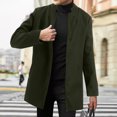 Dllmjing Men's Casual Sports Jacket Lightweight Top Winter Lapel Long
