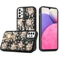 thumbnail image 2 of For Samsung Galaxy S23 Bling Crystal 3D Full Diamonds Luxury Sparkle Transparent Rhinestone Hybrid Protective Cover ,Xpm Phone Case [ Black Panda Floral ], 2 of 5