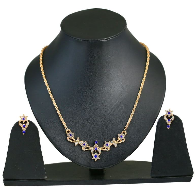 Sunsoul by Touchstone Glamourous Gold Plated Necklace Set for