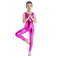 thumbnail image 2 of iEFiEL Girls Metallic Ballet Dance Unitard Gymnastics Performance Leotard, 2 of 6