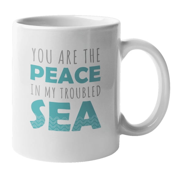 You Are the Peace in My Troubled Sea Christian Songs Coffee & Tea Mug (11oz)