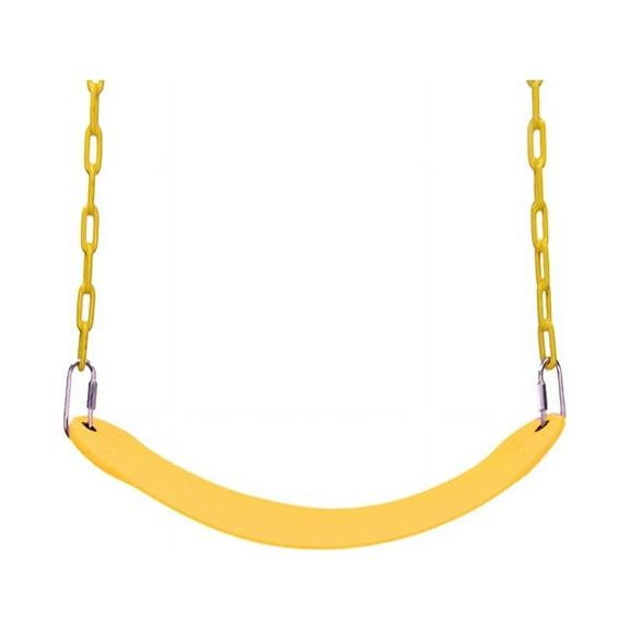 Heavy Duty Swing Seat Set Accessories Replacement Swings Slides Gyms Outdoor    yellow