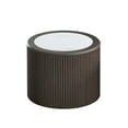 thumbnail image 2 of Tcbosik 23.6" Round Side Table, Modern End Table with Faux Marble Top, Night Stand for Small Space, Living Room, Bedroom, Dark Brown, 2 of 6