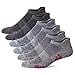 thumbnail image 2 of u i Men s Performance Cushion Cotton Low Cut Ankle Athletic Socks with Tab, Gray 6-Pack, 2 of 4
