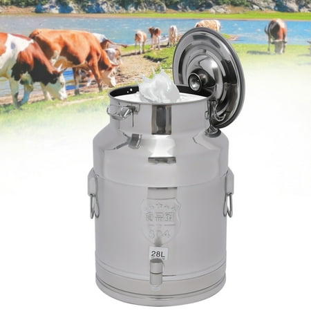 

DENEST Milk Can Bucket Oil Ghee Milk Wine Oil Barrel Canister Dairy Farm Milk Can