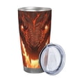 thumbnail image 2 of Logiee Magma Fire Black Dragon Print 20OZ Car Cup with Lid, Stainless Steel Vacuum Insulated Double Wall Travel Tumbler, Durable Insulated Coffee Mug,Thermal Cup with Straw-Without Straw, 2 of 8
