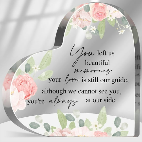 Sympathy Memorial Gifts - Gifts for Loss of Loved One, Bereavement Condolences Grief Gifts, Funeral Memorial Decor Sign Plaque, Sympathy Sign for Loss of Father Mother Husband Wife