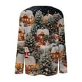 thumbnail image 5 of Holiday Gifts! Titcea Christmas Tops for Women 2024 Long Sleeve Crewneck Fashion Xmas Print Cute Pullover Sweaters 2024 Loose Comfort Lightweight Casual Tops, 5 of 5
