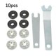 thumbnail image 5 of Llave inglesa LLDI de 10 piezas de 4" para tuercas de brida 9523 para amoladoras angulares Ryobi, 5 of 8