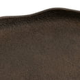 thumbnail image 4 of Kate and Laurel Alessia Modern Decorative Scalloped Oval Footed Metal Tray, 14 x 8, Bronze, Transitional Food-Safe Cast Aluminum Pedestal Tray with Rough Texture and Deckled Edge, 4 of 9