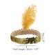 thumbnail image 4 of Ofertas Únicas 1 Pc Diademas de Plumas con Diamante Falso para Mujeres Tono Dorado, 4 of 6