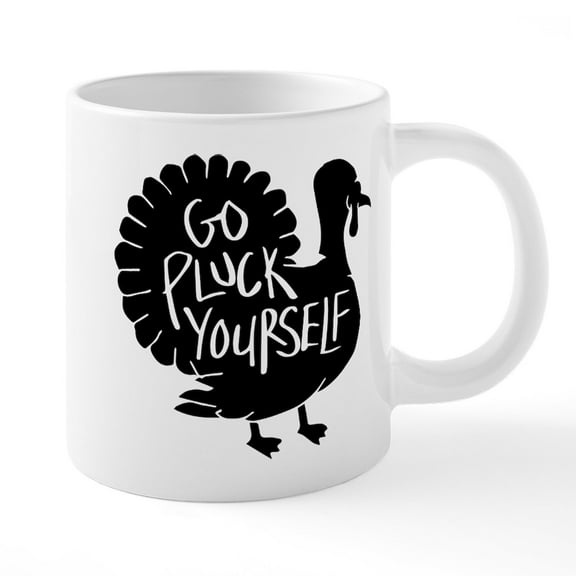 CafePress - Go Pluck Yourself - 20 Oz White Ceramic Mega Mug