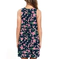 thumbnail image 4 of SMihono Robe d'Été Grande Taille pour Femmes 2023 Mode Été Décontractée Sans Manches à Col Rond Robe Imprimée Robe Ample, 4 of 6