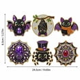thumbnail image 3 of 6 Pcs DIY Halloween Pearl Diamond Art Painting Fridge Magnet,Pearl Art Magnetic Sticker Craft Kit for Adults & Beginners, Refrigerator Whiteboard Kitchen Home Decor & Spooky Gift,D, 3 of 8