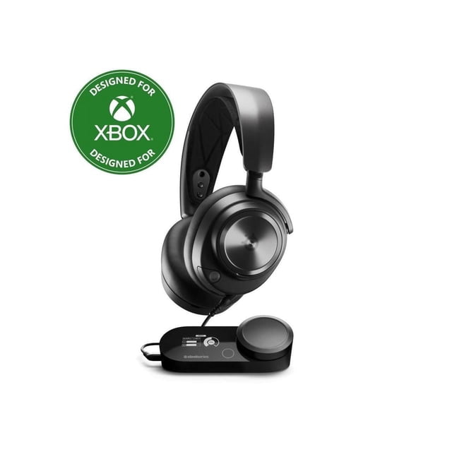 Refurbished SteelSeries Arctis Nova Pro Xbox Wired Gaming Headset, High-Fidelity Audio, AI Noise-Cancelling Mic, Multi-System Connect, ComfortMAX Adjustable Fit, Black, 61528