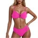 thumbnail image 1 of Conjunto de Bikini de Cintura Alta para Mujeres Color Sólido Sexy Colgantes Ajustables Bikini, Diseño de Corte Alto sin Espalda para Piscina, Playa Y Vacaciones, 1 of 5