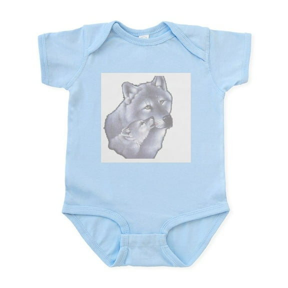 CafePress - WOLF Infant Creeper - Baby Light Bodysuit, Size Newborn - 24 Months
