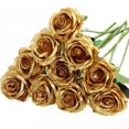 thumbnail image 1 of 12 Pack Halloween Decorations Black Rose Artificial Flower Reali, 1 of 5