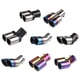 thumbnail image 3 of sweethay Punta de silenciador de escape Universal para coche, salida doble, puntas de tubo de escape, silenciador de sonido, accesorios Accesorios para motos Negro y liso, 3 of 6