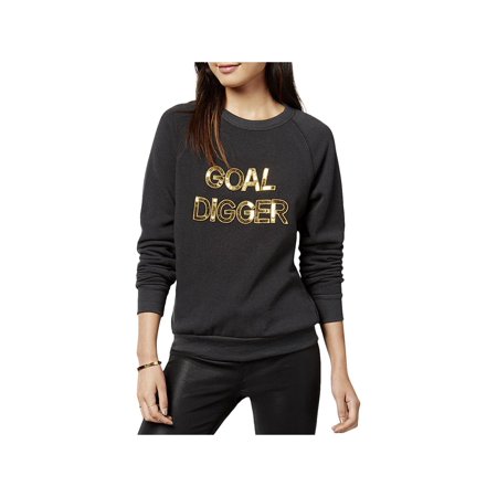 Bow Trim Sweater - Bow & Drape Womens Sequined Pullover Sweater