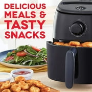 Dash Tasti-Crisp Air Fryer, 2.6 qt, Black - Auto Shut off, Non-Stick Fry Basket