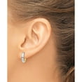 thumbnail image 4 of Jewelry by Sweet Pea 10K Two-tone Two-tone Hinged Hoop Earrings, 4 of 5
