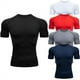 thumbnail image 2 of Camiseta de compresión para hombre, ropa deportiva de verano para correr, camisetas deportivas elásticas de secado rápido, camisetas de entrenamiento atléticas para gimnasio, 2024, 2 of 4