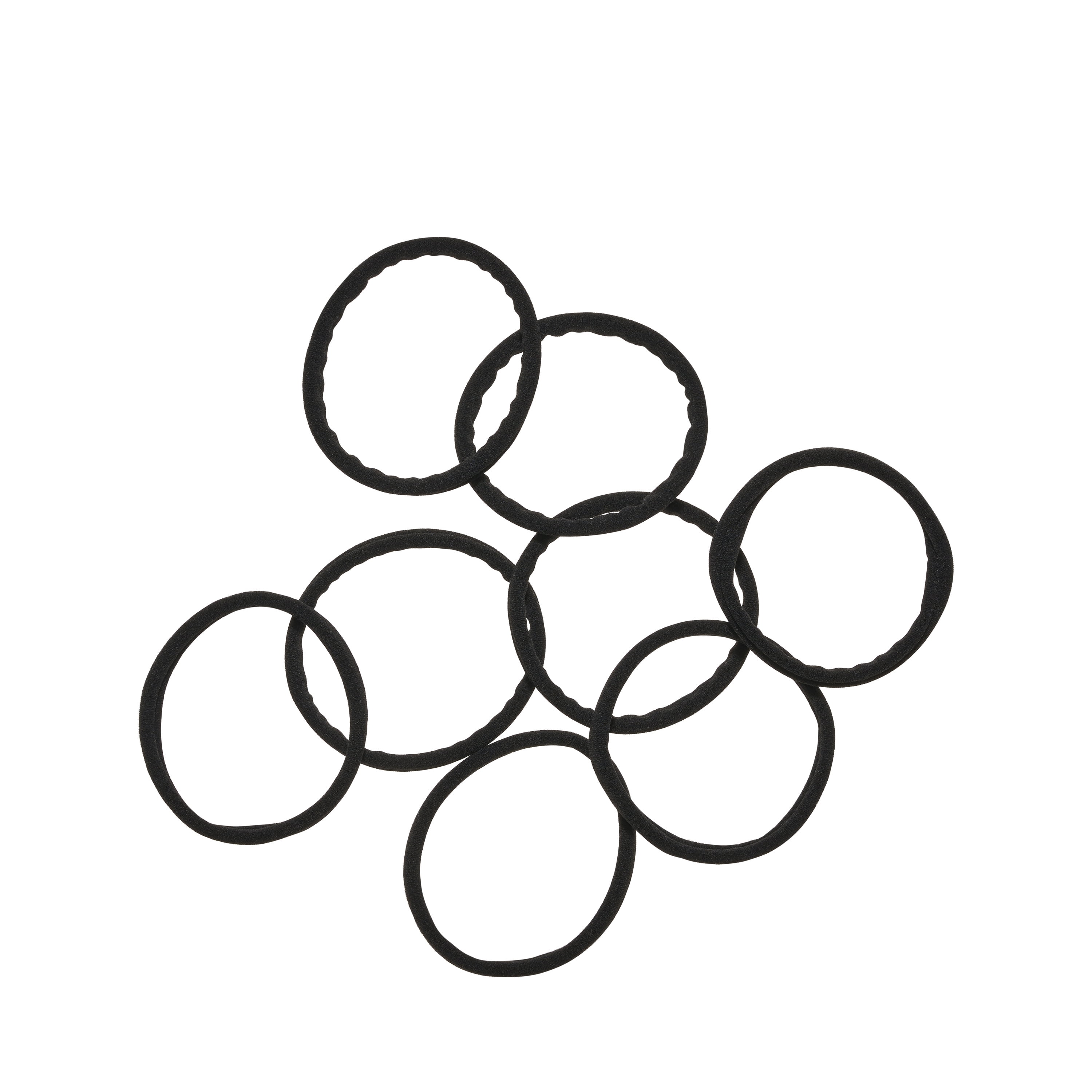 (3 pack) Goody Ouchless Athletique Hair Elastics, Sweat & Stretch Hair Ties, Black, 8 Ct