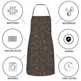 thumbnail image 6 of Yiaed Dinosaur Print Kitchen Apron with Hand Wipe Pockets,Big Pocket,Aprons for Women with Pockets, Waterproof for Cooking Baking, 6 of 7