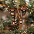 thumbnail image 4 of 2D Acrylic Christmas Double Print Pendant for Bookshelf with English Letter Modeling Design, 4 of 6