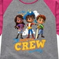 thumbnail image 3 of Santiago of The Sea - Join The Crew - Toddler And Youth Girls Raglan Graphic T-Shirt, 3 of 5