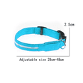 thumbnail image 2 of La luz del collar de perro del LED, enciende para arriba los collares de perro, collar de perro que destella brillante recargable por USB con, 2 of 5