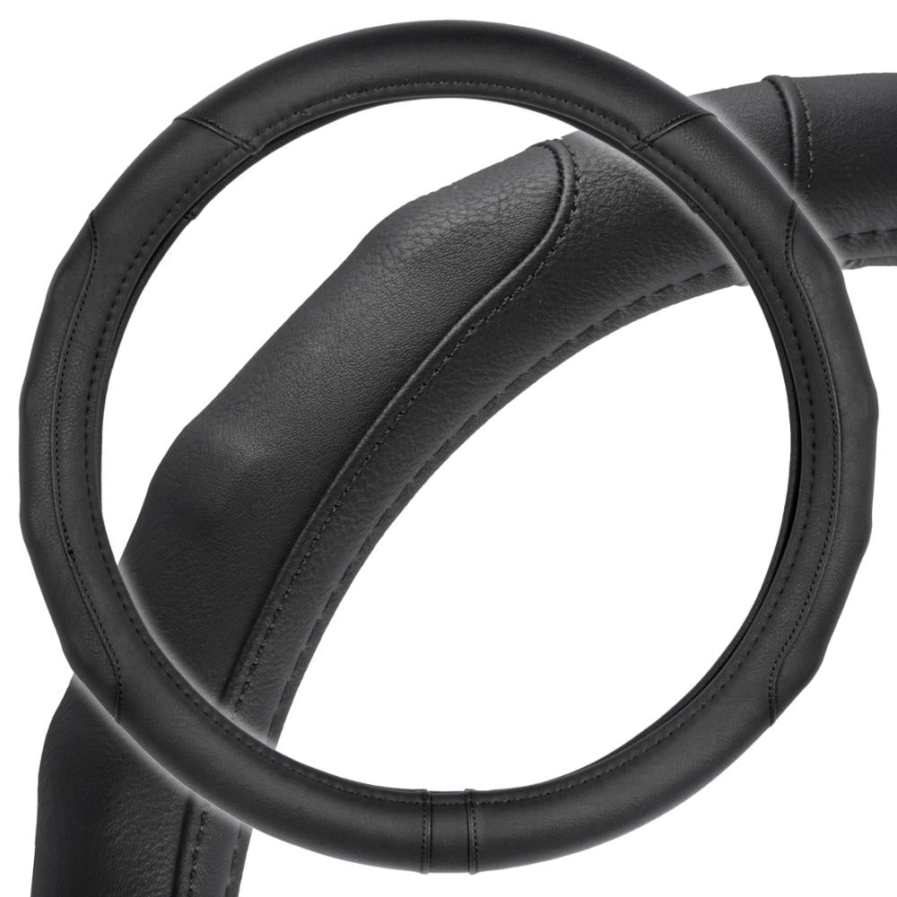 GripDrive Pro Synthetic Leather Car Steering Wheel CoverAccent