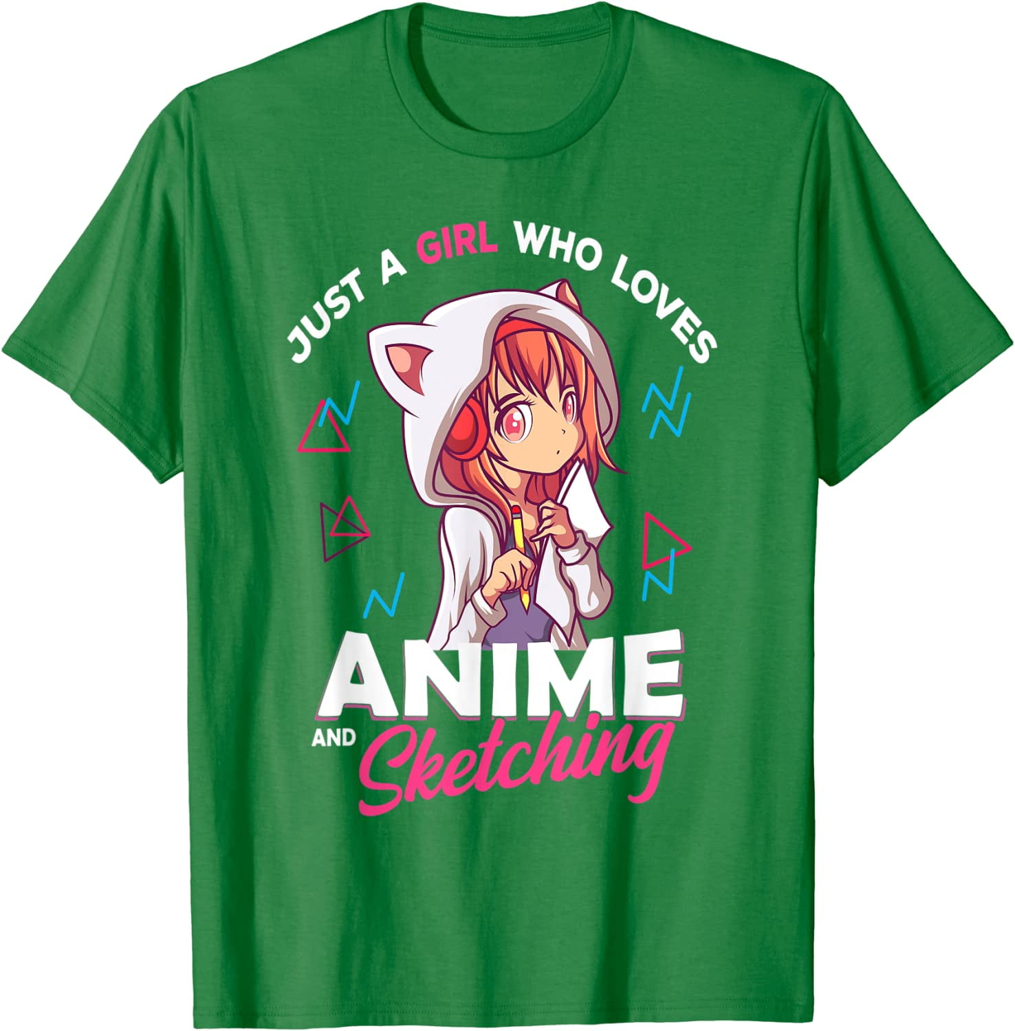 Kawaii Anime Girl T Shirt - Oversized Unisex Top Attitude Design | eBay
