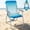 BLUE/CYANSTRIPES, variant on #WEJOY Folding Backpack Beach Chair, High Back Beach Chairs for Adults, Max Load 300lbs, Outdoor Portable Folding Camping Chair