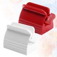 thumbnail image 2 of KAKOWELY 4Pcs Plastic Toothpaste Squeezer Extruder Hand Style Thicken Desktop Ornament Multi Function Facial Cleanser Extruder for Home Hotel (White, Red),2.28"X1.85"X1.57", 2 of 5