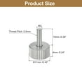 thumbnail image 2 of Unique Bargains Vis Moletées M3x10mm pour Pouce, Lot de 5 Boulons Plats à Tête Moletée en Acier Inoxydable 304, 2 of 5