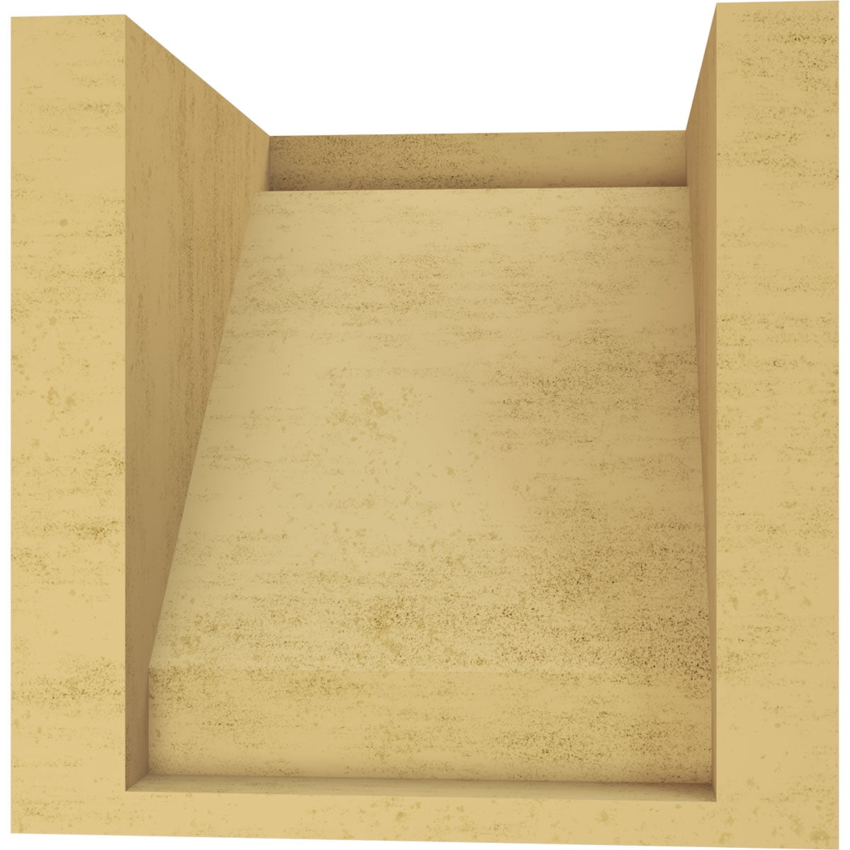 7"W x 7"D x 7"H Wide Burlington Rough Cedar Woodgrain TimberThane Corbel, Primed Tan
