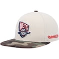 thumbnail image 3 of Men's Mitchell & Ness Cream/Camo New Jersey Nets Hardwood Classics 35th Anniversary Off White Camo Fitted Hat, 3 of 5