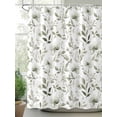 thumbnail image 2 of Boanket Polyester Fabric White Spring Floral Shower Curtain, Summer Botanical Watercolor Waterproof Bathtub Curtain Bathroom Decor Set with Hooks 54 x 78 Inches,, 2 of 6