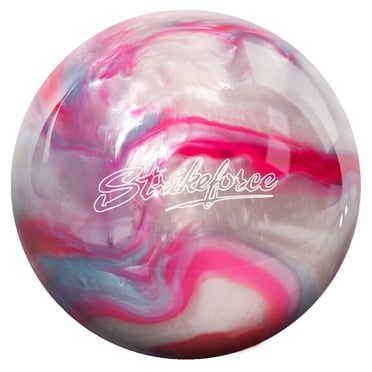 KR Strikeforce Polyester Undrilled Bowling Ball Pink/Sky/White 6lb