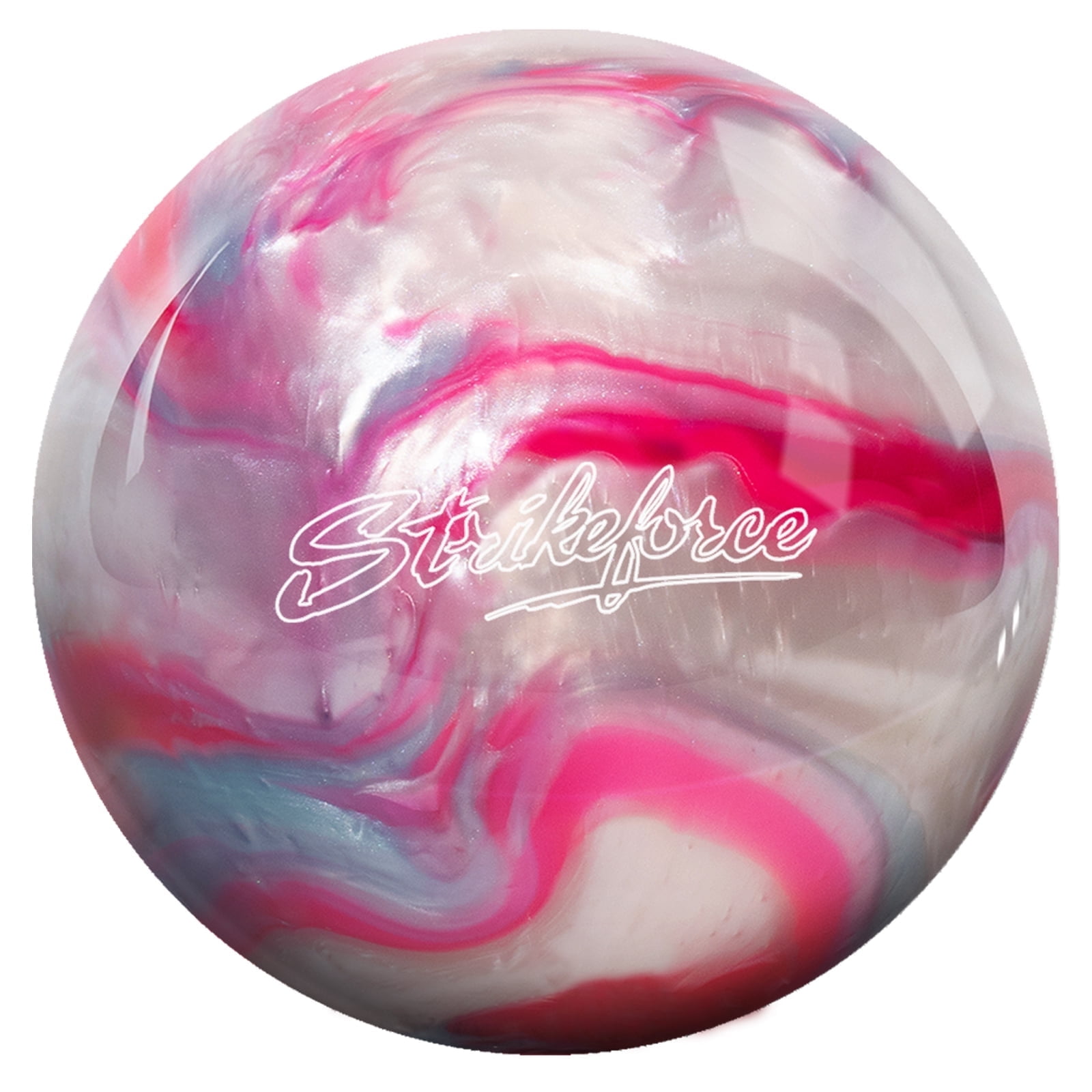 KR Strikeforce Polyester Undrilled Bowling Ball Pink/Sky/White 6lb