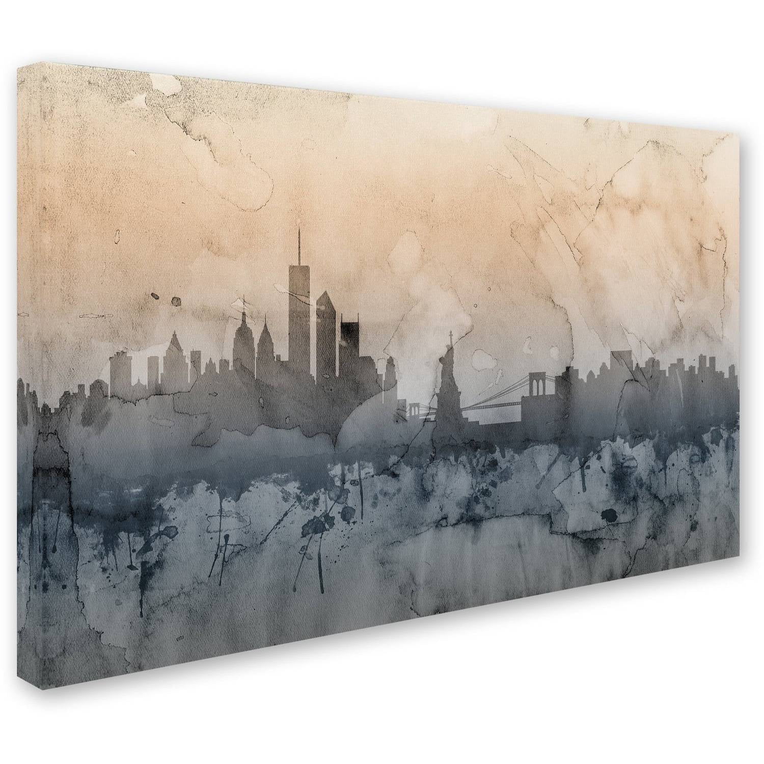 Trademark Fine Art "New York Skyline VI" Canvas Art by Michael Tompsett