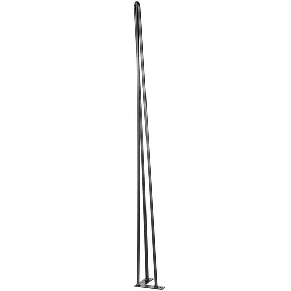 Black Hairpin Table Legs Set of 4 - 34" Heavy Duty Desk Legs 220lbs Each, 3-Rod Design for DIY Furniture, Bench, Dining Table (880lbs Total