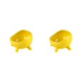 thumbnail image 4 of Toystoory Bandeja decorativa de cerámica - Soporte de control remoto funcional y elegante para sala de estar Ahorre espacio amarillo pequeño 2Conjunto, 4 of 6