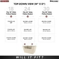 thumbnail image 2 of Rev-A-Shelf Sidelines 18" Canvas Cloth Closet Basket Liner, Tan, CBLSL-181405-T1, 2 of 4