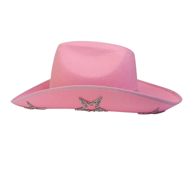 Sombrero de Vaquero de Novia Sombrero de Verano de Estilo Occidental Cómodo de Rosado Yuyangstore Sombrero de vaquero
