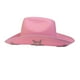 thumbnail image 1 of Sombrero de vaquero para novia con brillantes diamantes de imitación, sombrero de disfraz, tela de fieltro generosa, ala ancha Rosado, 1 of 9