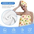 thumbnail image 6 of Colevkie 2 Pcs Absorbent Bath Towel Hair Drying Cap Set for Women Adjustable Bath Skirt Shower Cap Popsicles Pattern, 6 of 8